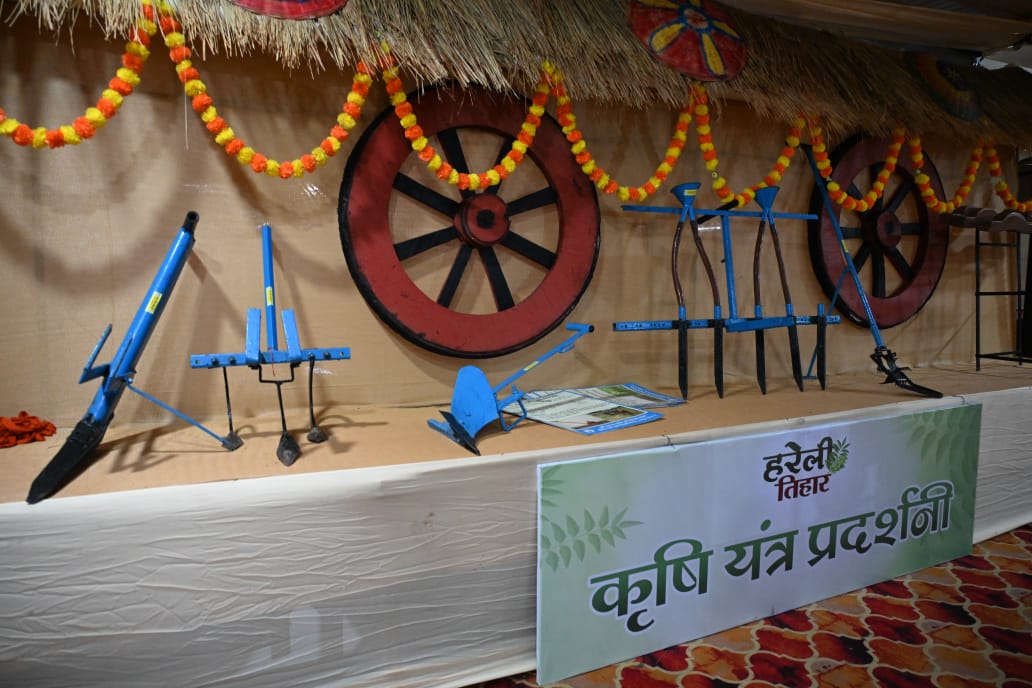 हरेली में पारंपरिक कृषि यंत्र