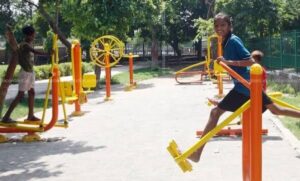 ग्रामीण युवाओं के लिए ओपन जिम