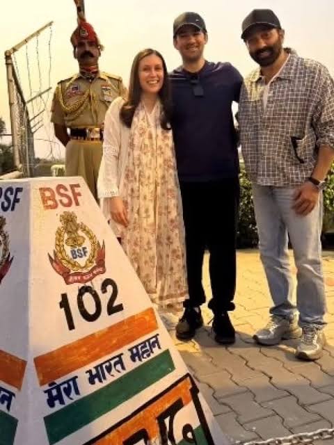 BSF jawans at the Attari border