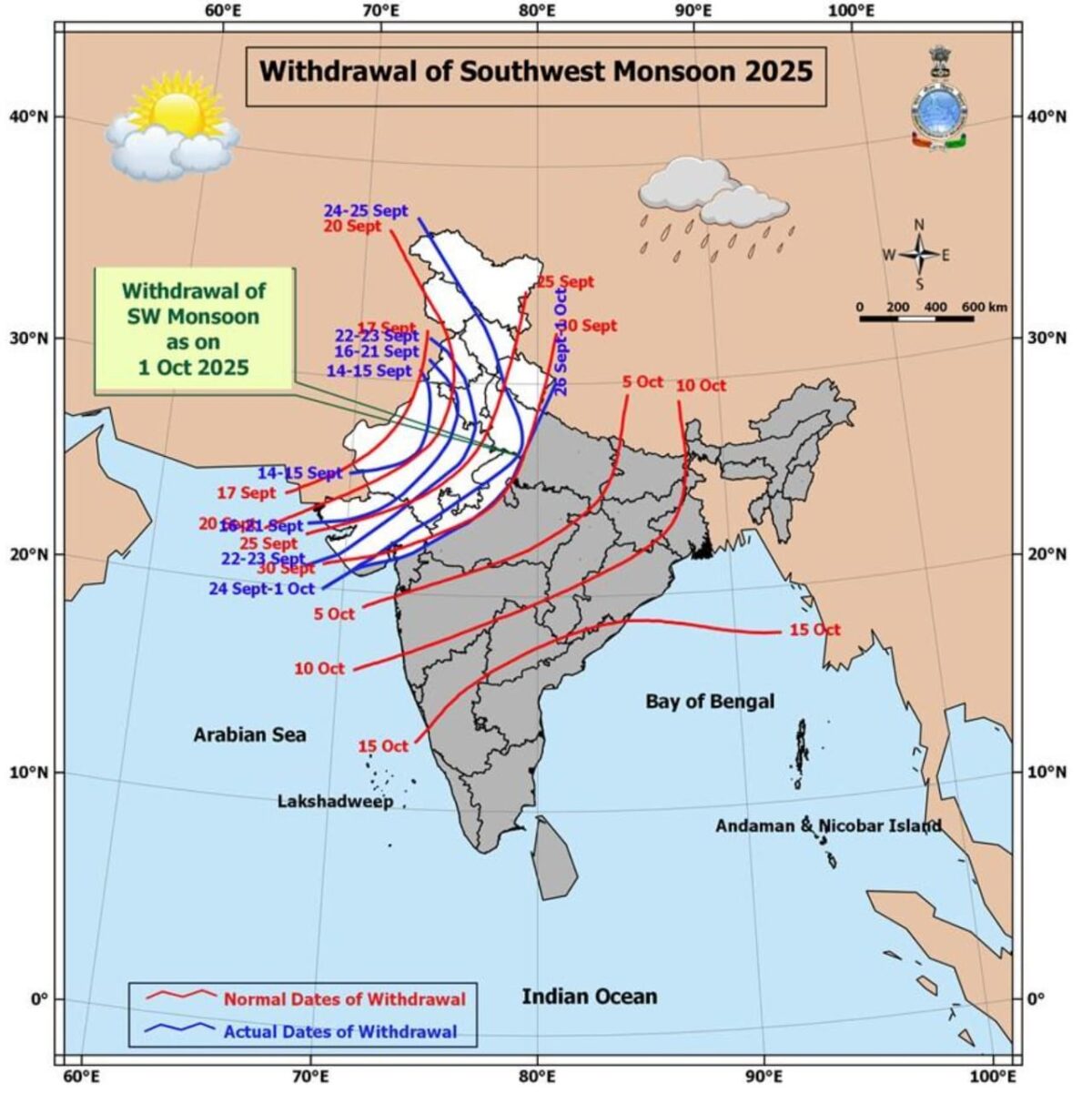 IMD बारिश का पूर्वानुमान दशहरा