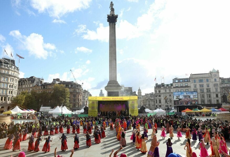 London celebrates 'Diwali on the Square'