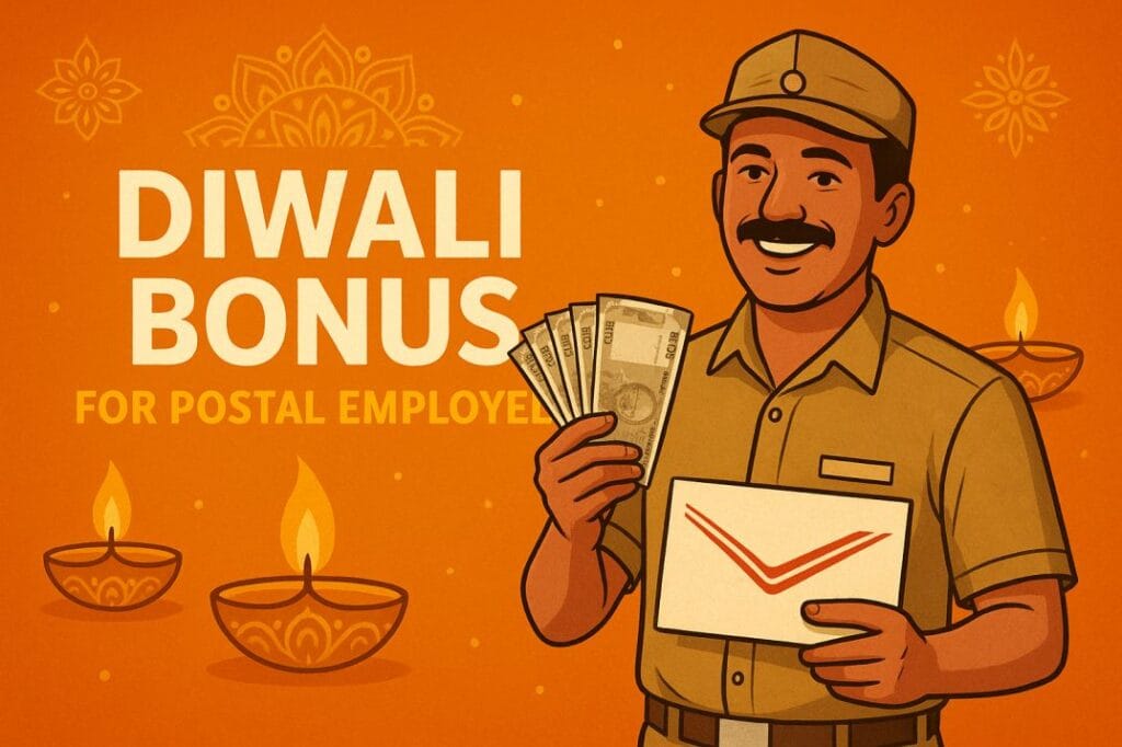 Postal employees get a big gift before Diwali