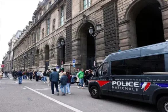 the world-famous Louvre Museum in Paris
