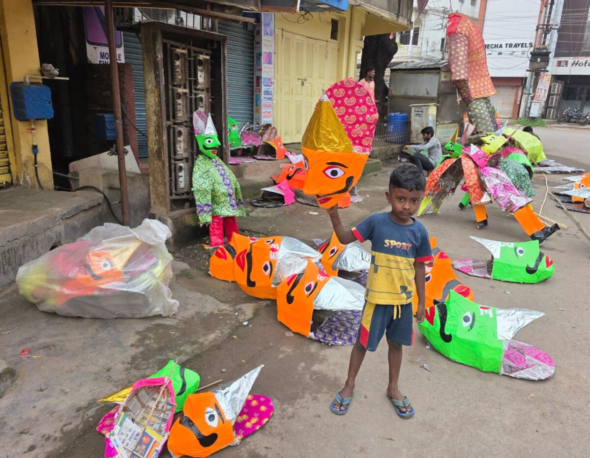 दशहरा रावण पुतला सृजन
