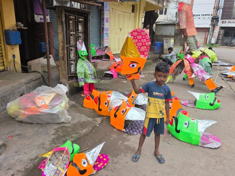 दशहरा रावण पुतला सृजन