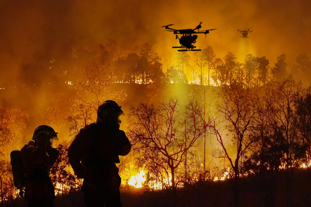 AI Firefighter Drone