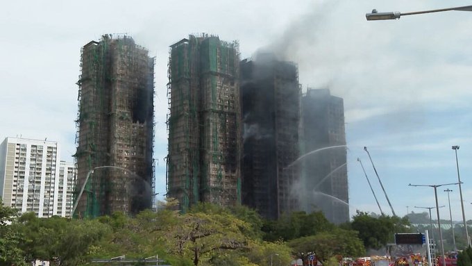 Hong Kong apartment fire