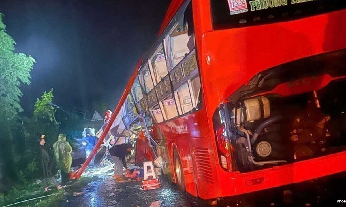 Landslide Hits Passenger Bus in Vietnam