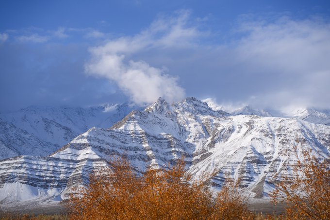 Leh Receives Fresh Snowfall