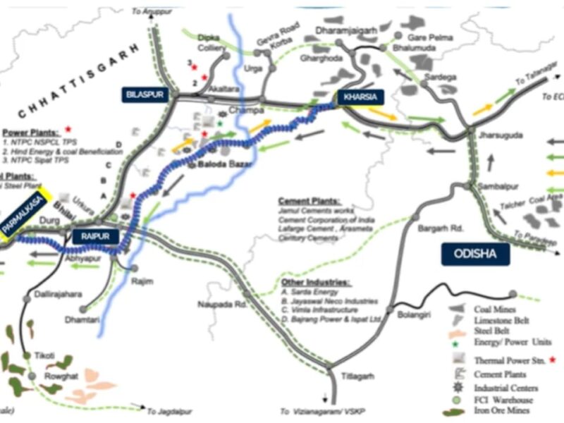 Kharsia-Parmalkasa railway line project