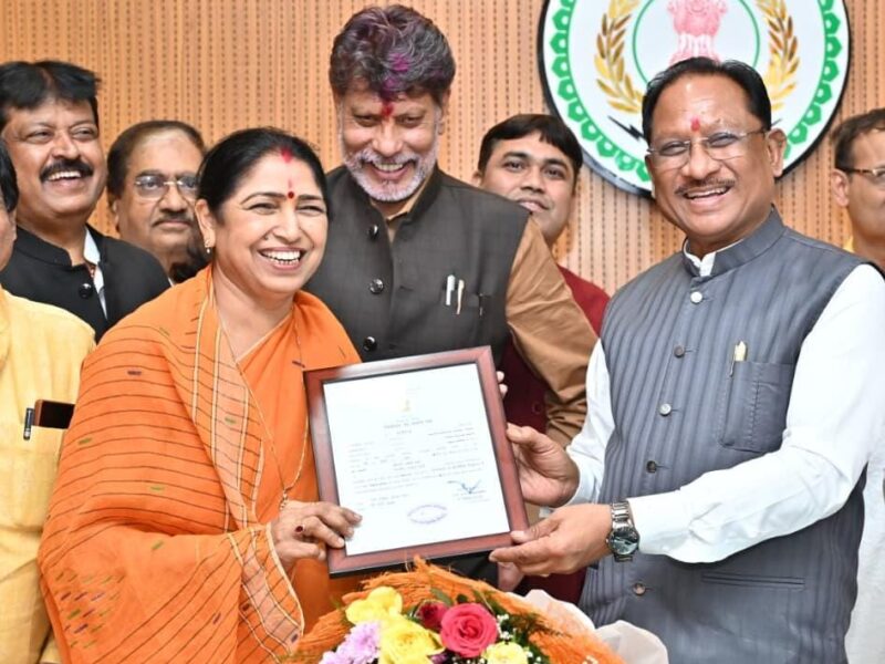 Newly elected Rajya Sabha member Laxmi Verma