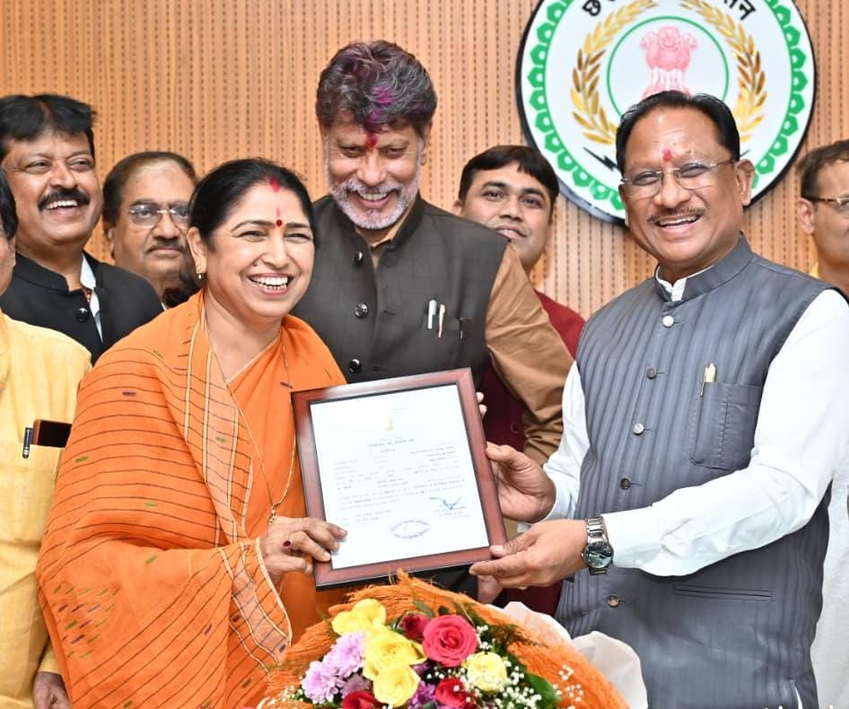 Newly elected Rajya Sabha member Laxmi Verma
