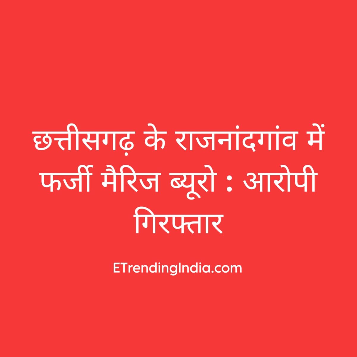 Fake marriage bureau