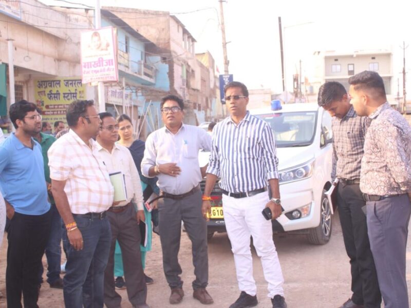 Sarsiwa Saraipali road construction