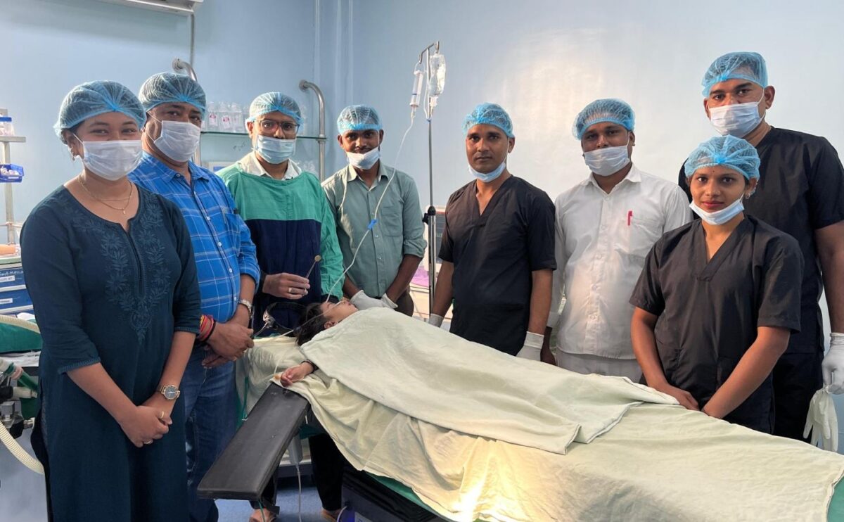 Little girl swallowed coin