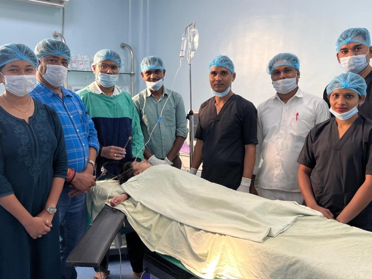 Little girl swallowed coin