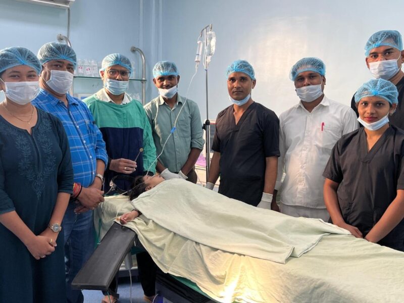 Little girl swallowed coin