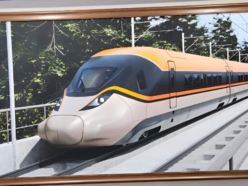 Image of country's first bullet train revealed