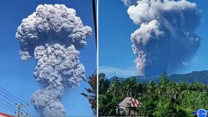 Mount Dukono volcano