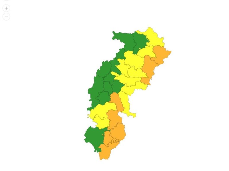 CG Rain Alert: 'Orange Alert' issued for 7 districts of Chhattisgarh! Warning of strong winds and rain... Major alert from the Meteorological Department.