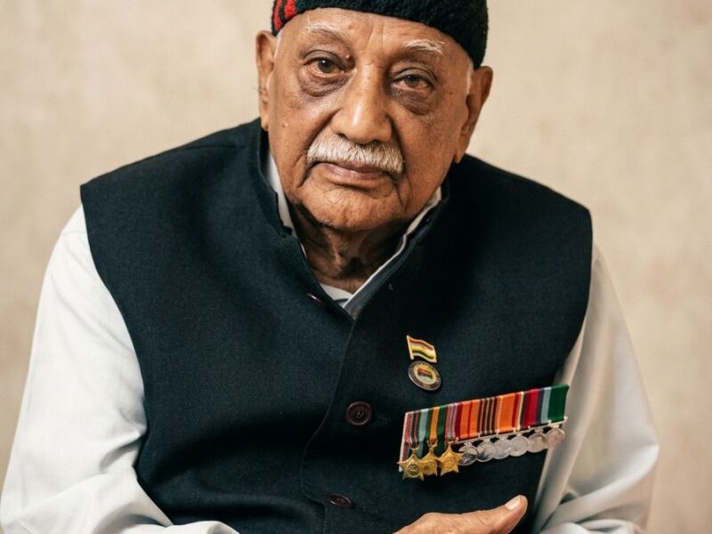 War Veteran Retired Colonel (Dr) Radhu Prasad Pandey