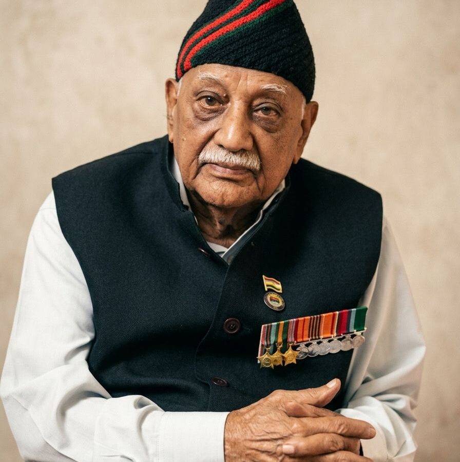 War Veteran Retired Colonel (Dr) Radhu Prasad Pandey