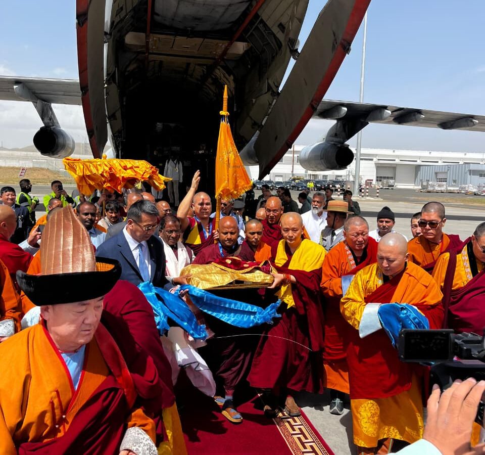 Buddhist Heritage: The Indian Air Force transported the sacred relics of Lord Buddha to Mongolia.