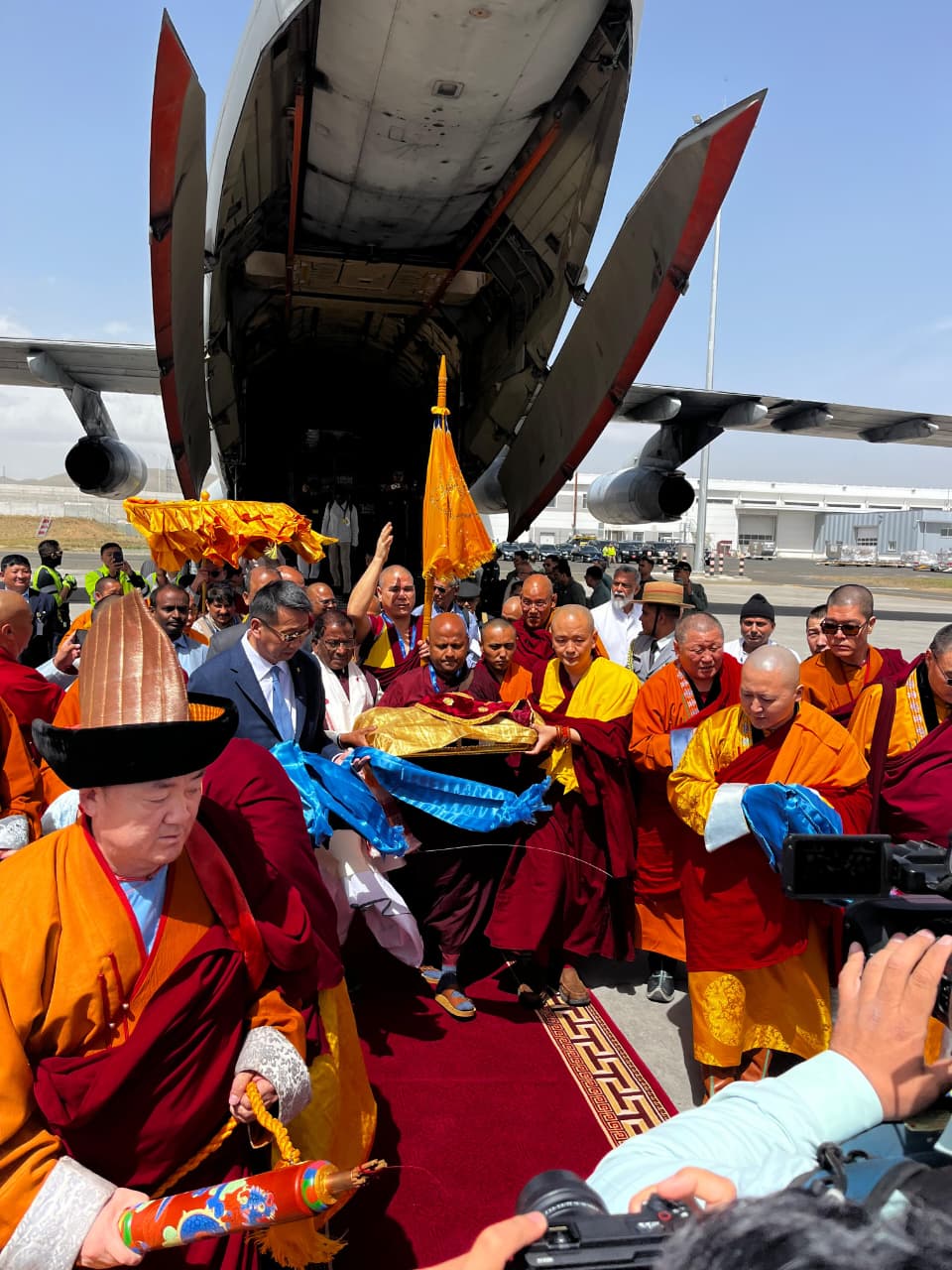 Buddhist Heritage: The Indian Air Force transported the sacred relics of Lord Buddha to Mongolia.
