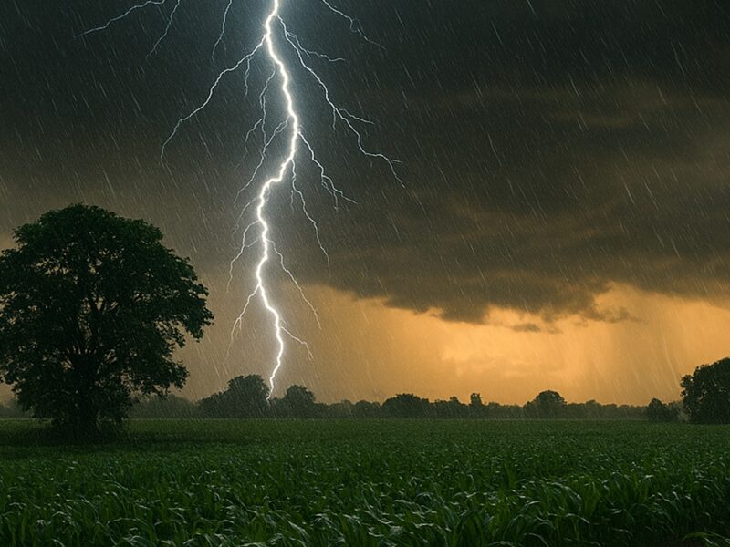 Lightning Strike: Major tragedy at an MGNREGA site in Kanker district...! Lightning struck eight villagers who were working; three died on the spot, and five are in critical condition... Watch the video here.