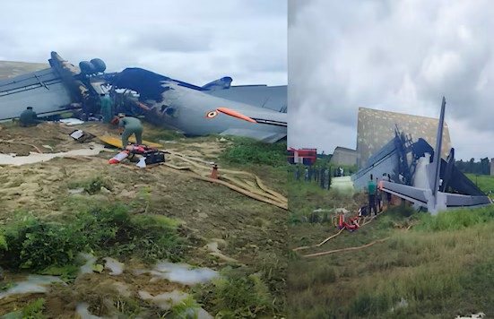 Indian Air Force AN-32 Crash: Major accident in Assam...! IAF AN-32 aircraft crashes during landing... Panic at the airbase.