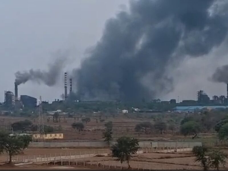 Blast at Mivan Steel Plant: Massive Fire Erupts Following Explosion...! Plume of Smoke Visible for Several Kilometers... Watch VIDEO Here.