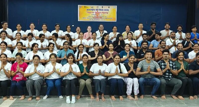 Conclusion of the IGKV Yoga Training Camp...! Participants practiced enthusiastically for International Yoga Day.