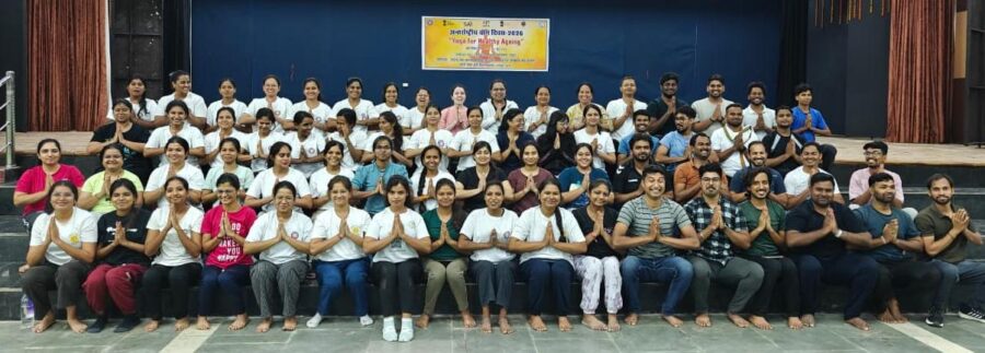 Conclusion of the IGKV Yoga Training Camp...! Participants practiced enthusiastically for International Yoga Day.