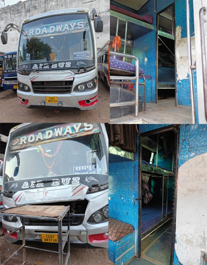 Bus Inspection Drive: Major crackdown on buses in Chhattisgarh! 350 vehicles inspected for GPS and fire safety compliance; fines totaling ₹5.50 lakh collected.