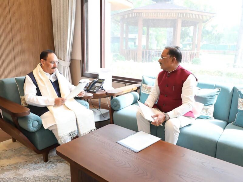 Delhi Meeting: CM Vishnu Deo Sai met JP Nadda...! Major deliberations on health services.