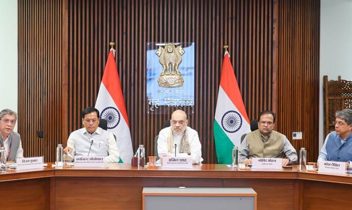 Amit Shah and Sarbananda Sonowal