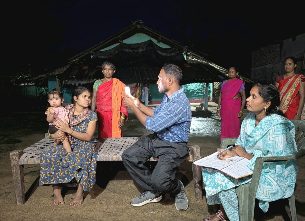 Ayushman cards made under torchlight