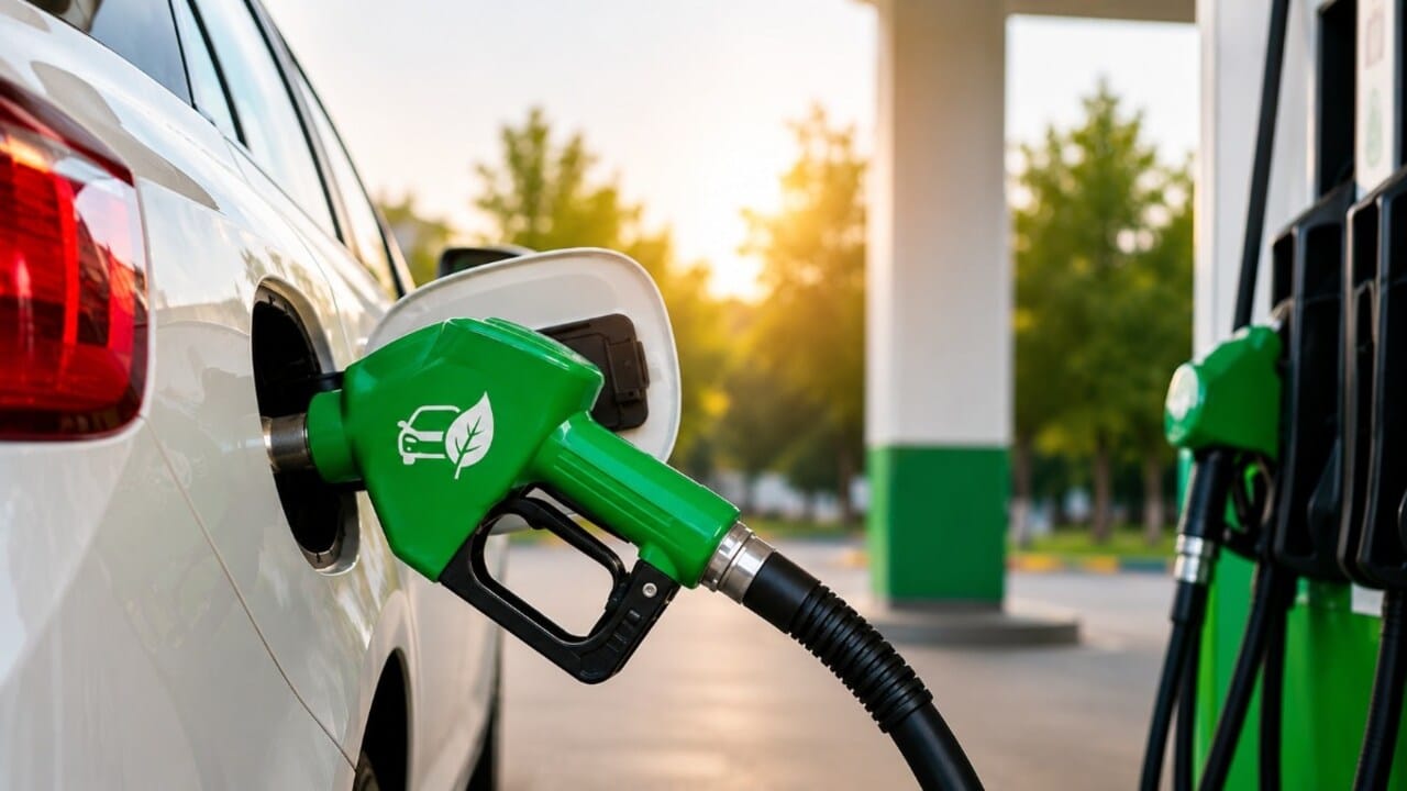 Ethanol-blended petrol