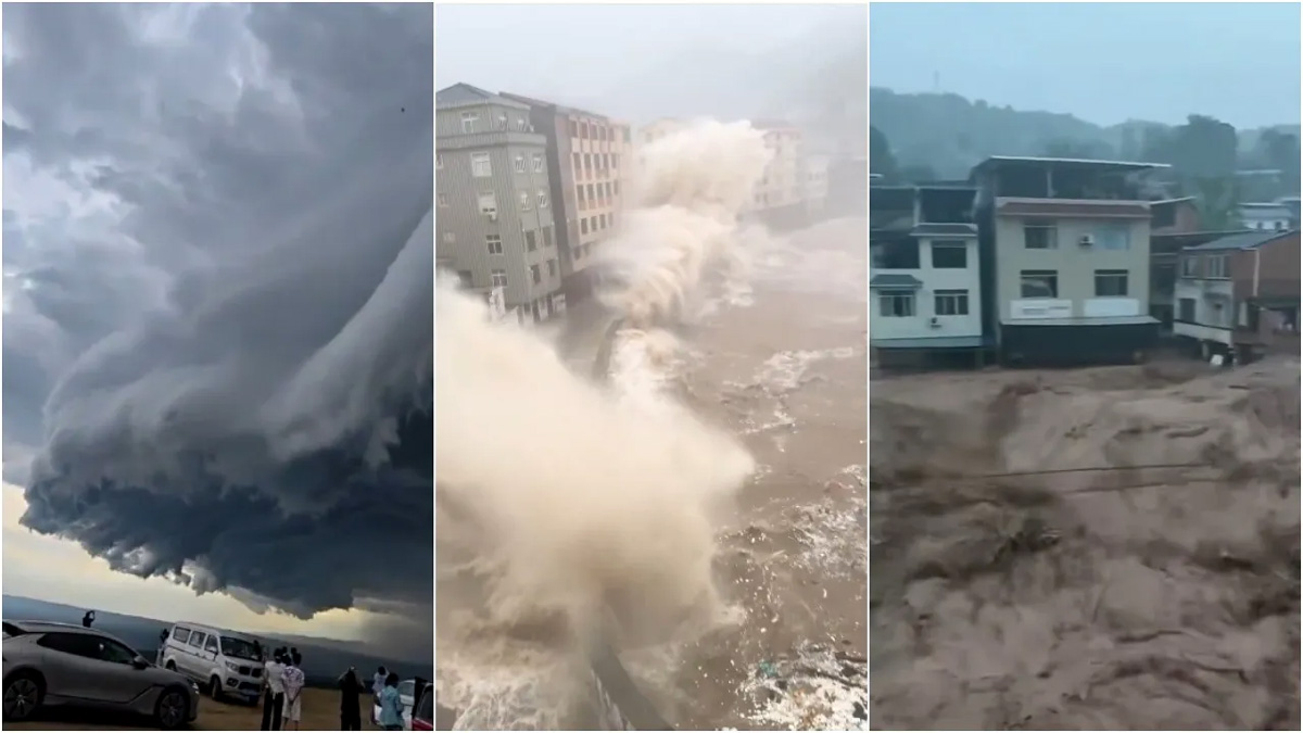 Havoc of Cyclone Bavi in China