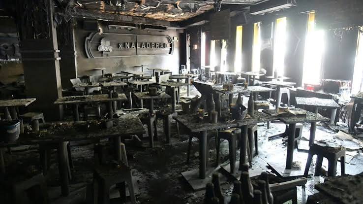 Massive fire at Bangkok pub