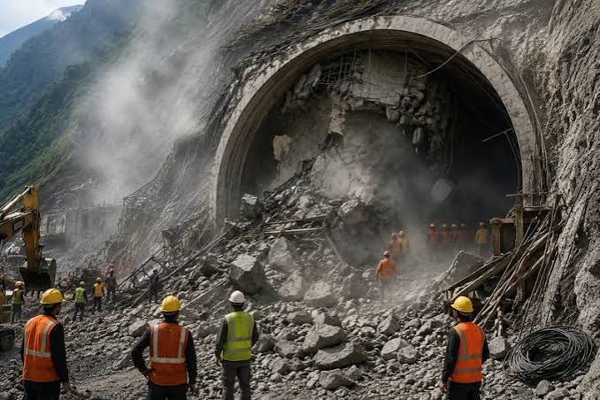 NHPC tunnel accident in Sikkim