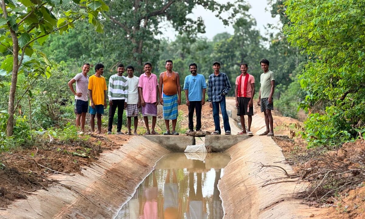 Water for Farmers: Four decades of waiting are over! Water from Sukma's Koyabekur Canal reaches the fields.