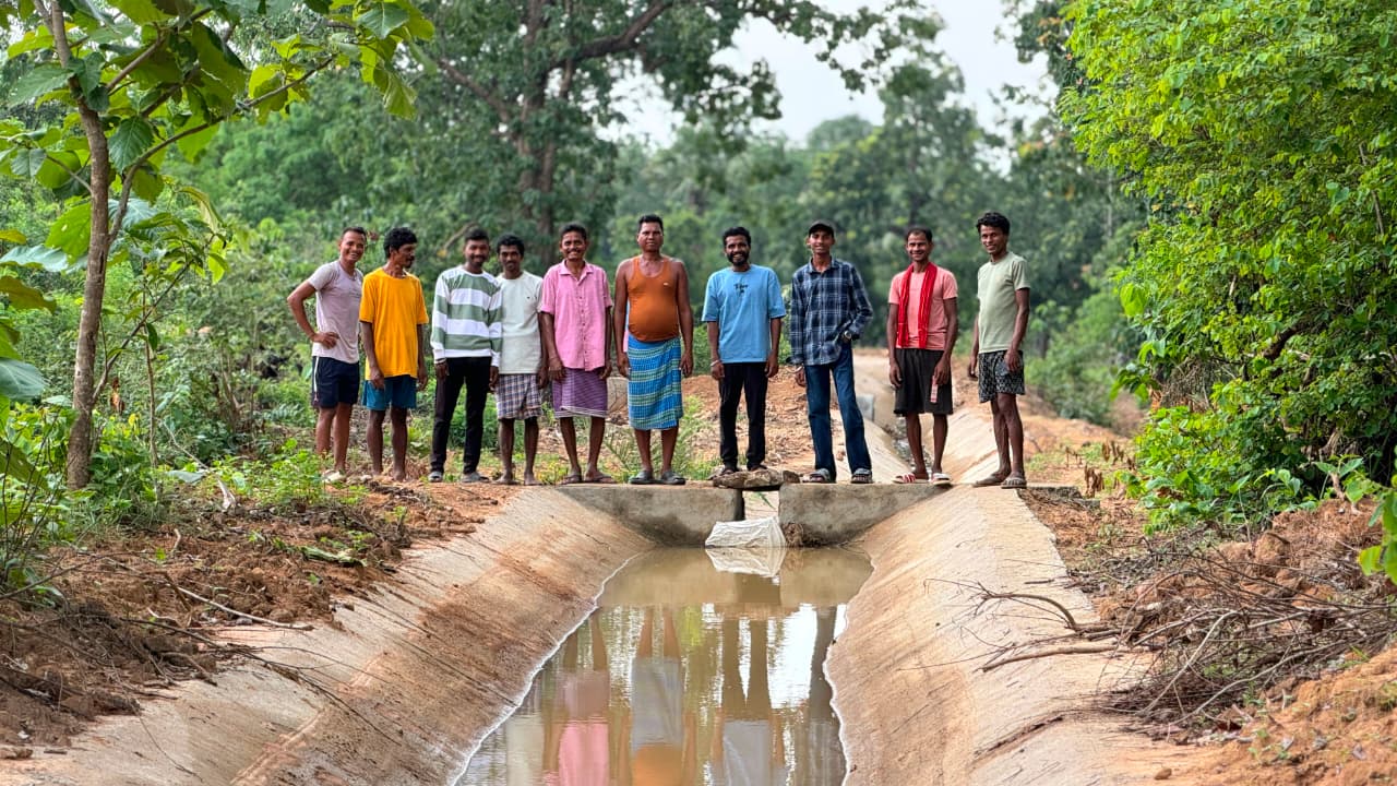 Water for Farmers: Four decades of waiting are over! Water from Sukma's Koyabekur Canal reaches the fields.