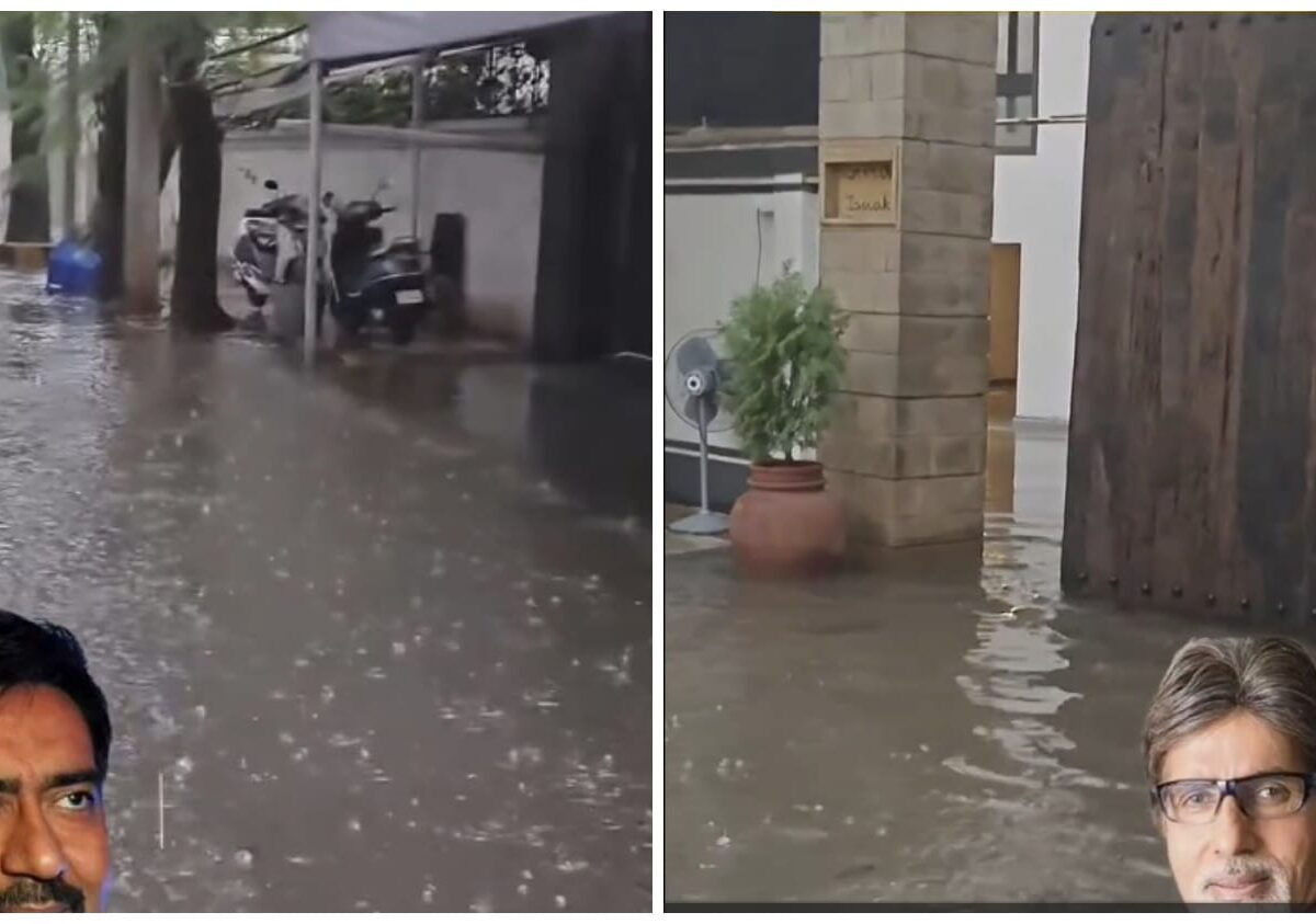 Mumbai Rain: Rainwater enters Amitabh Bachchan and Ajay Devgn's bungalows...! After watching the viral video, people remarked—'If their homes aren't safe...?'