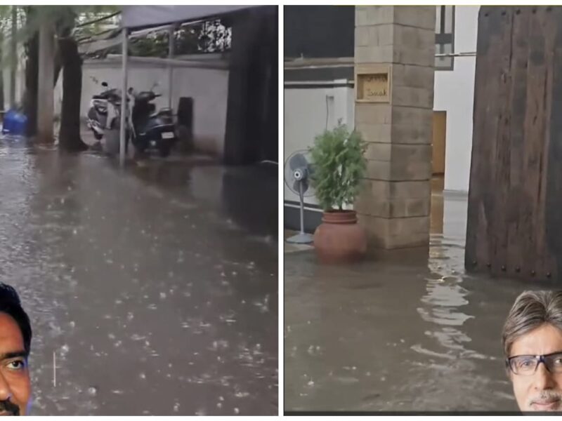 Mumbai Rain: Rainwater enters Amitabh Bachchan and Ajay Devgn's bungalows...! After watching the viral video, people remarked—'If their homes aren't safe...?'