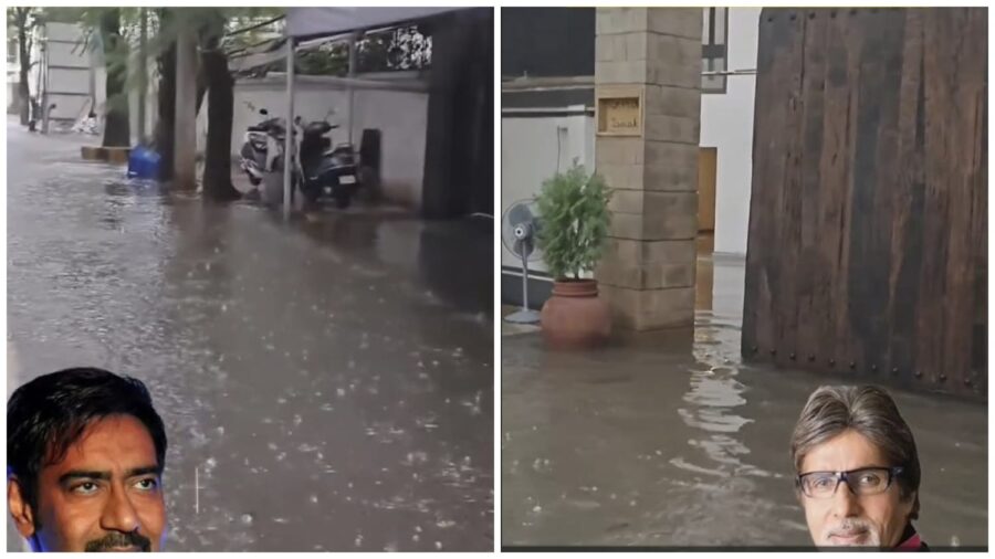 Mumbai Rain: Rainwater enters Amitabh Bachchan and Ajay Devgn's bungalows...! After watching the viral video, people remarked—'If their homes aren't safe...?'