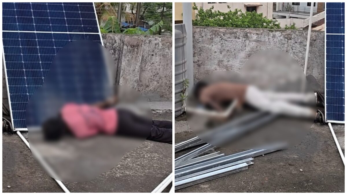 Solar Panel Accident: Major accident while installing solar panels...! Two technicians struck by a high-tension line... died on the spot.