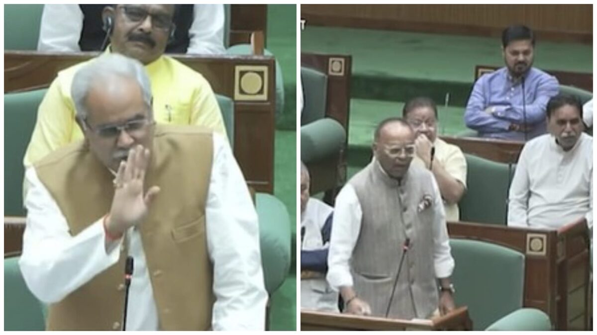 CG Assembly: Political row erupts over the ₹129-crore Sevagram project! Ruling and opposition parties clash... Bhupesh Baghel lashes out at Ajay Chandrakar's remark, then expresses regret.