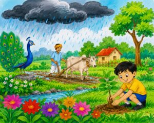 Children's Song: Every branch is swaying playfully…
