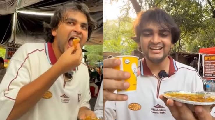 food vlogger's video